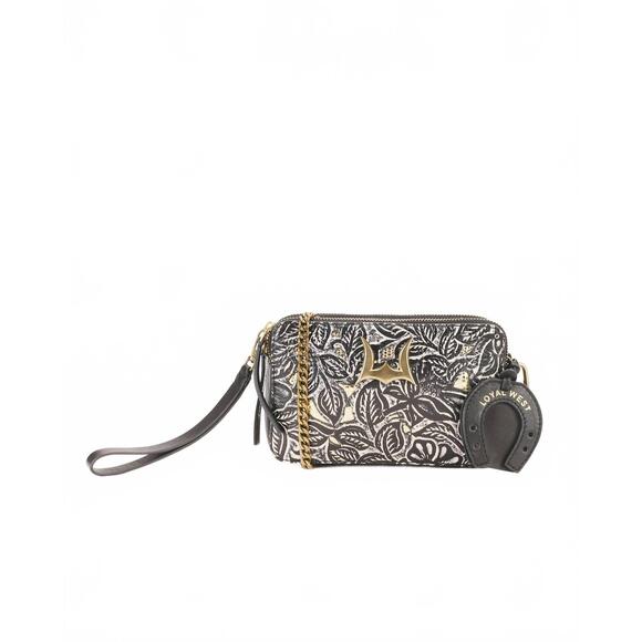 NEW LOYAL WEST women\'s shell mini purse in black